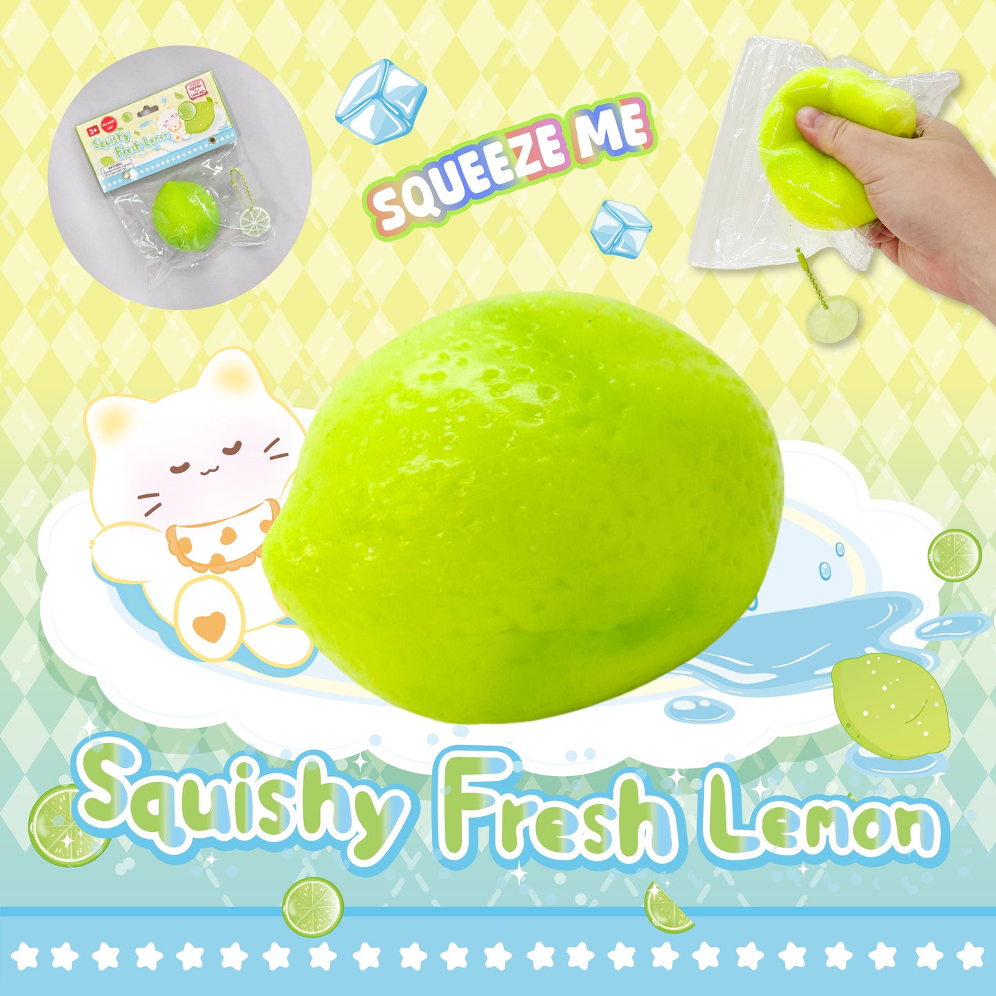 Squishy Fresh Lemon w/display