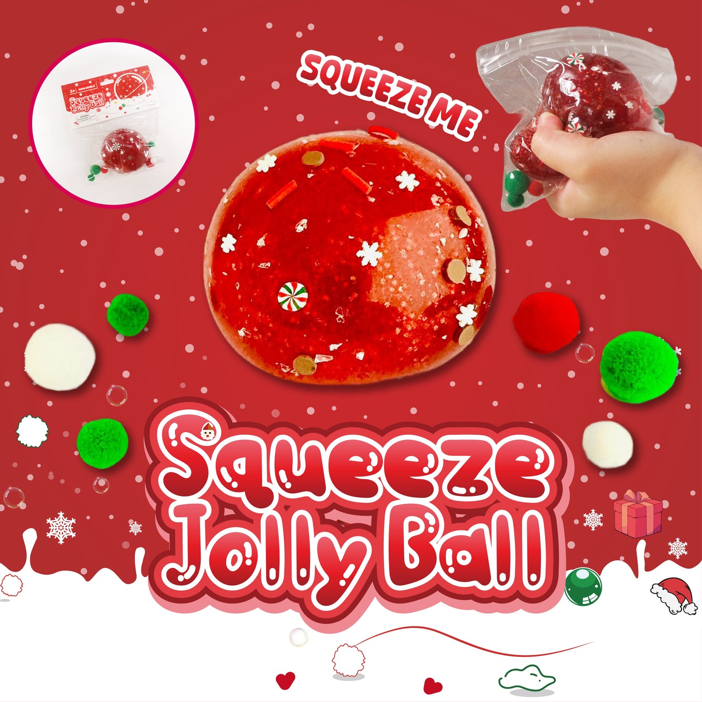 Squeeze Jolly Ball w/display