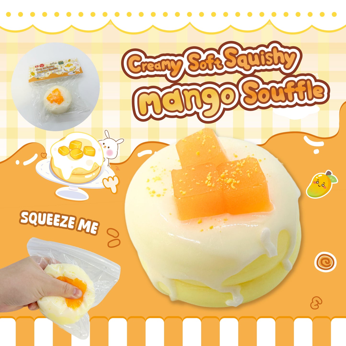 Creamy Soft Squishy Mango Souffle w/display
