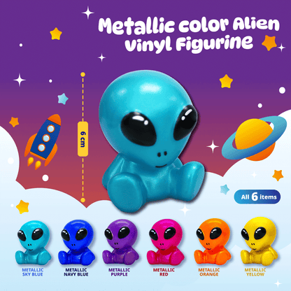 Metallic color Alien Figurine Vinyl (6cm)