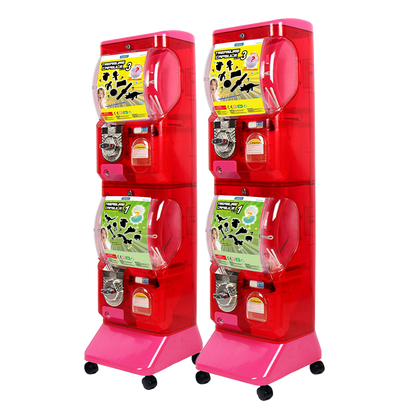Translucent Vending machine(2disp)-Red