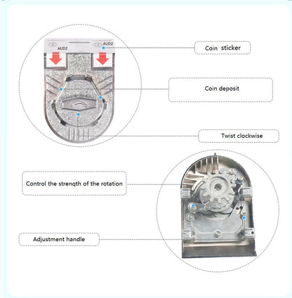 Translucent Vending machine(2disp)-Blue