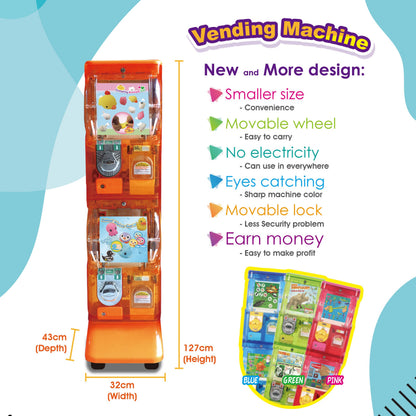 Translucent Vending machine(2disp)-Green