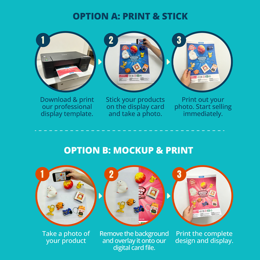 Surprise Capsule Collection (Mixing Capsule) Display Card Templates