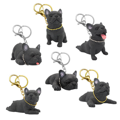 TPR Bulldog with cotton w/keychain Blind Box