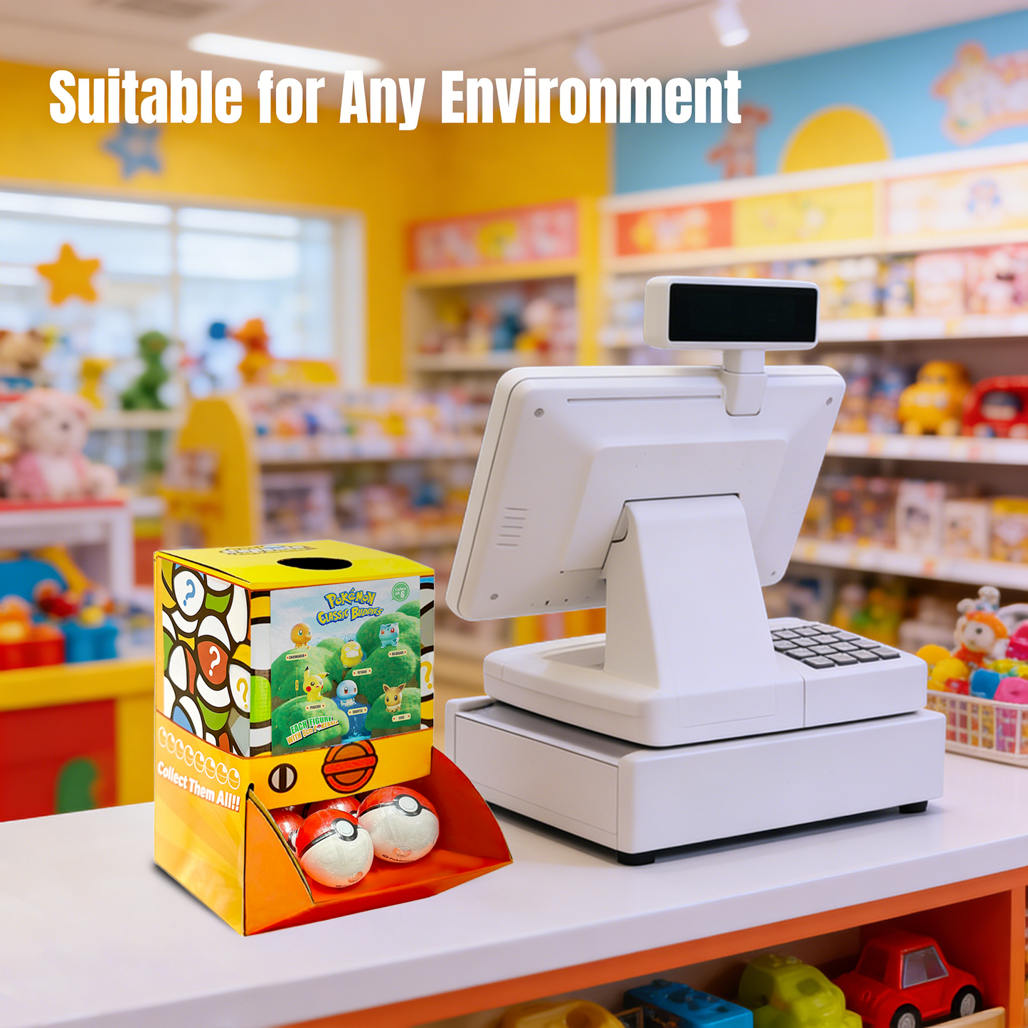 Brick Insect Countertop Capsule Display(70mm L16)